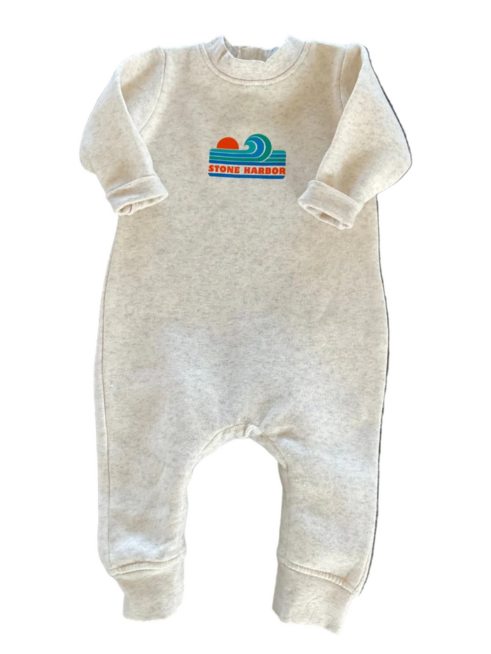 SH Infant Wave Romper Natural Heather