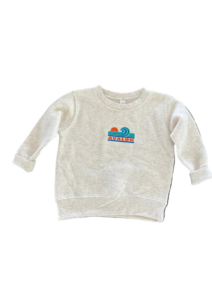 Avalon Toddler Wave Crew Natural Heather