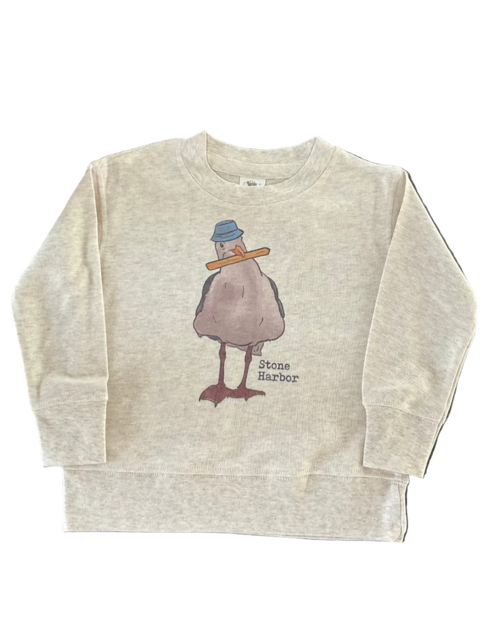 SH Sea Gull with French Fry Long Sleeve Toddler Tee