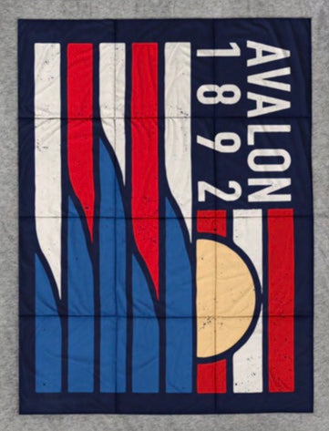 Avalon Red White and Blue Blanket 2022