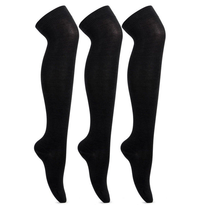 Black Formal Stockings For School Girls - Pack of 3