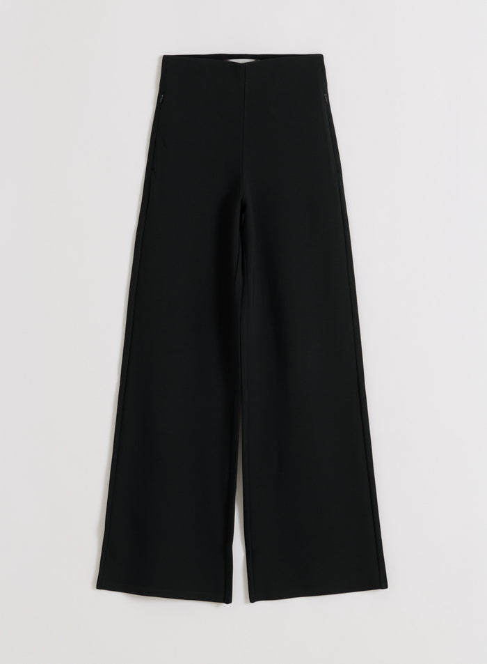Black Luxe Pants flat lay