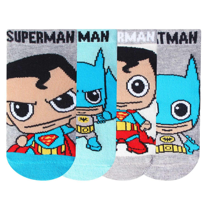 Chibi Batman & Superman Baby Socks