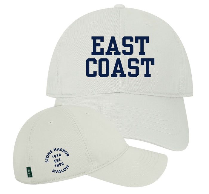 East Coast hat white (Stone Harbor est Avalon on side)