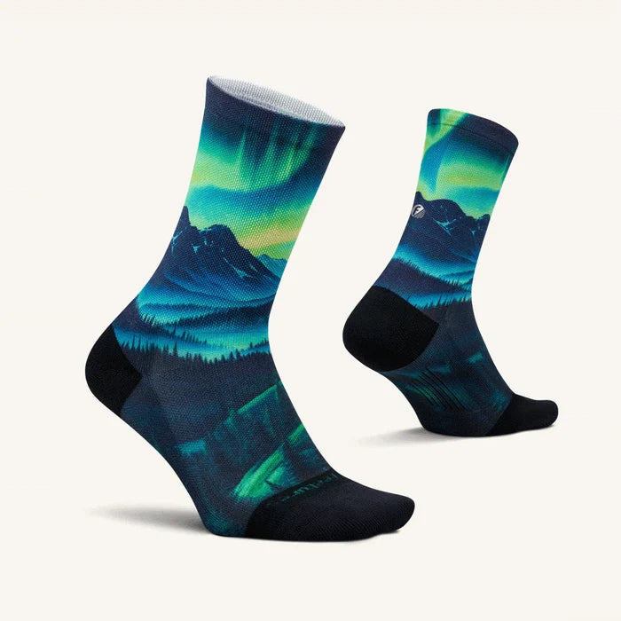 Feetures Elite | Light Cushion | Mini-Crew | Aurora Glow