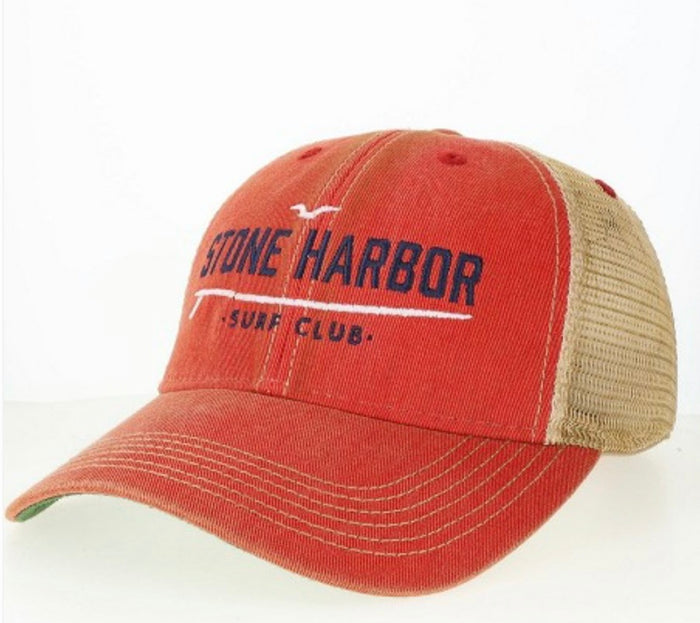 Kids Stone Harbor Trucker Scarlet Surfboard Hat