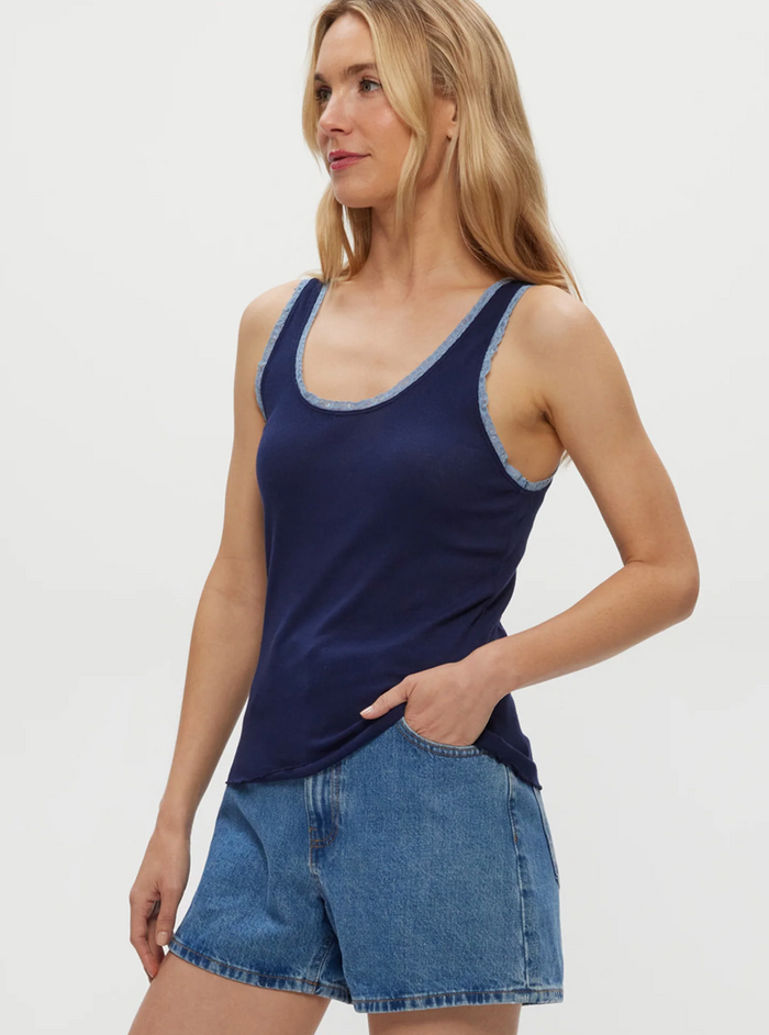 Lace trimmed Tank