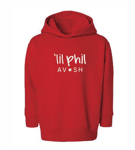 ‘lil phil Toddler Hoodie Red