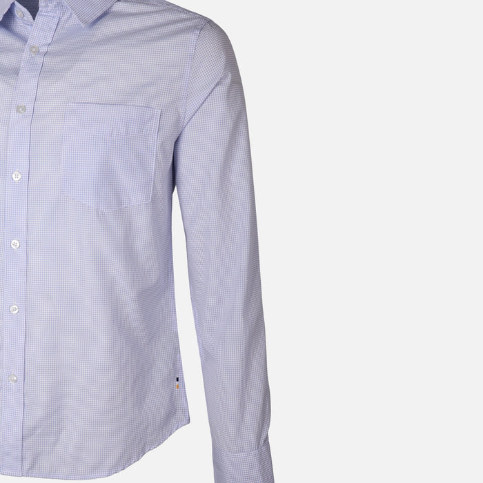 Men Long Sleeve Stripe Shirt With Pocket