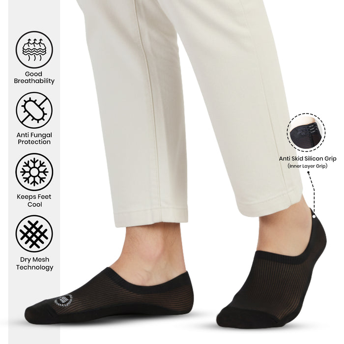 Men’s Low-Cut Ankle Black Socks (Pack of 3)