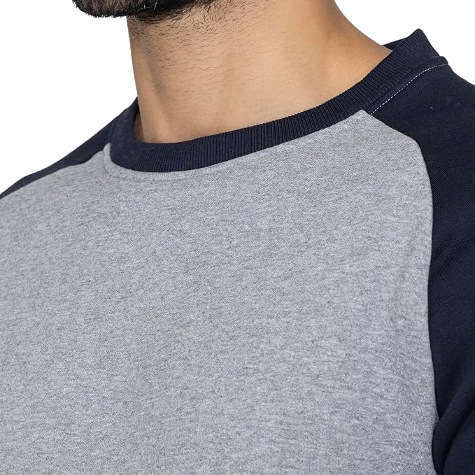 Men's Round Neck Sweatshirts (Grey)