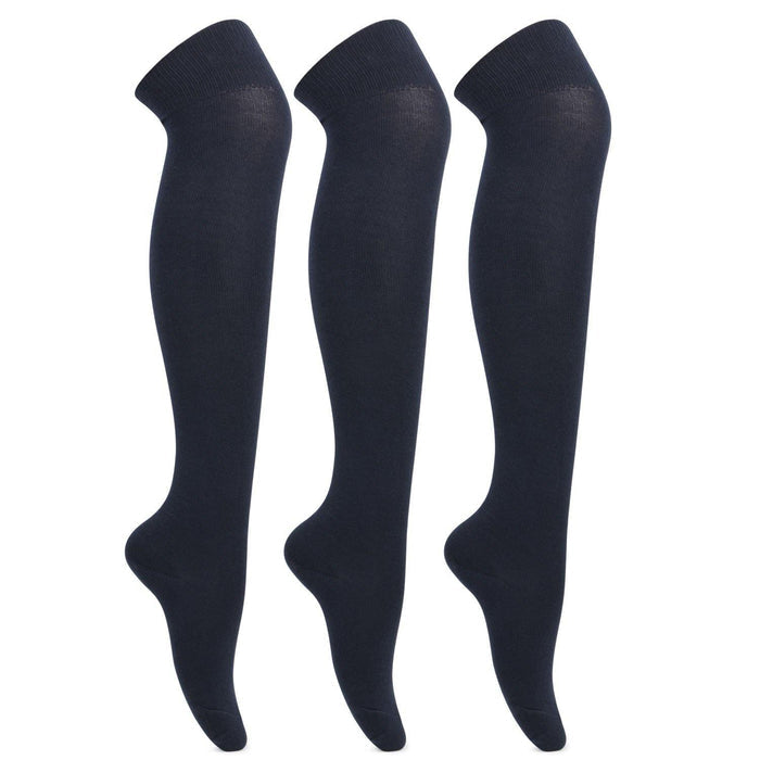 Navy Formal Stockings For School Girls - Pack of 3