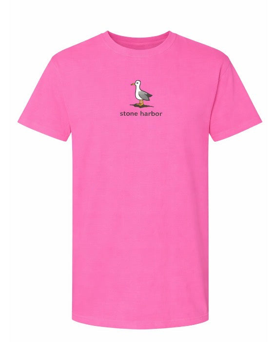 Stone Harbor Kids Seagulls Neon Pink (design on back too)