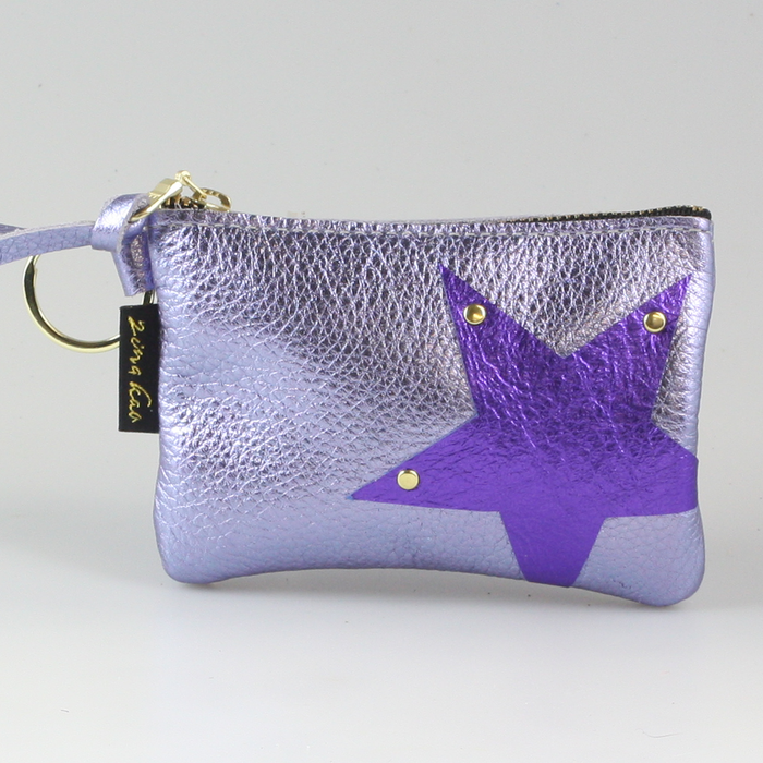 The NEW SIDE STAR Applique Kara: Metallics: Gunmetal w/Gold Star / Ring