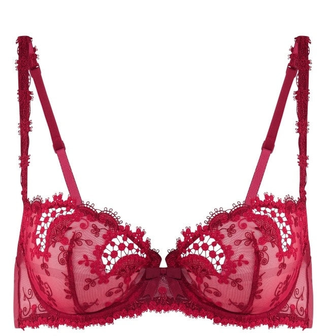 Wine Wish Half Cup Bra