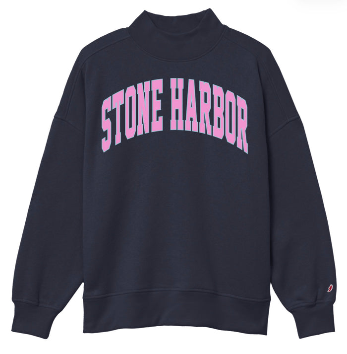 Womens Stone Harbor Diana Mock - Navy w/pink