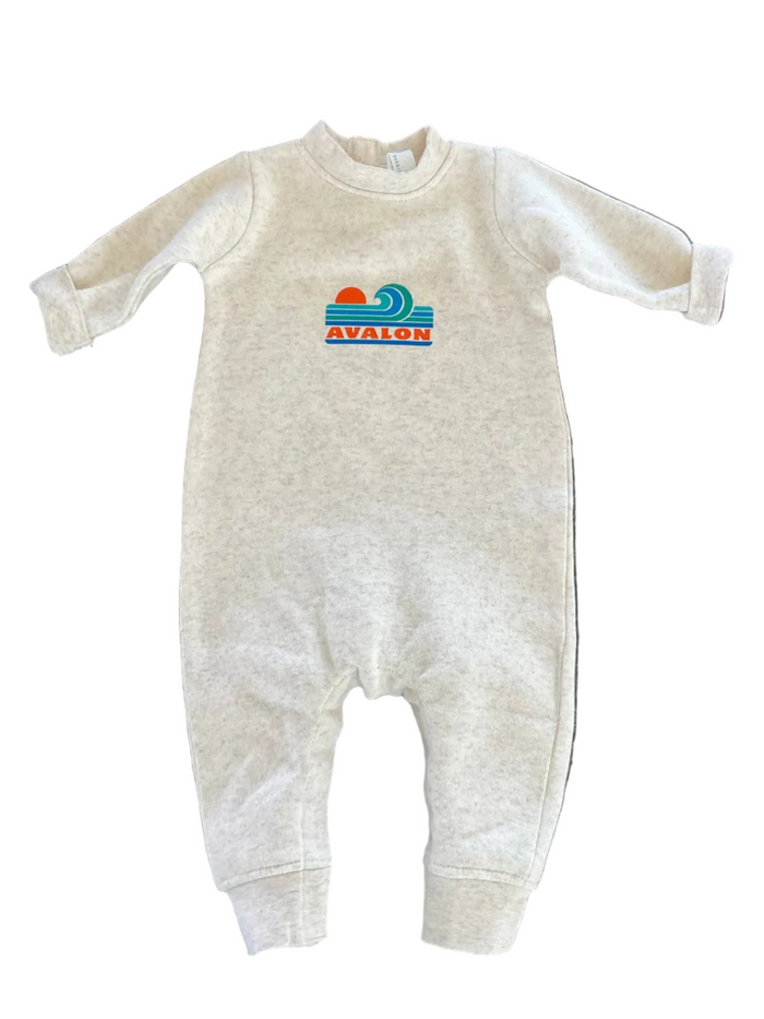 Avalon Infant Wave Romper Natural Heather