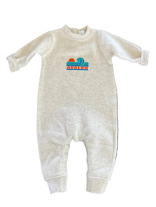 Avalon Infant Wave Romper Natural Heather