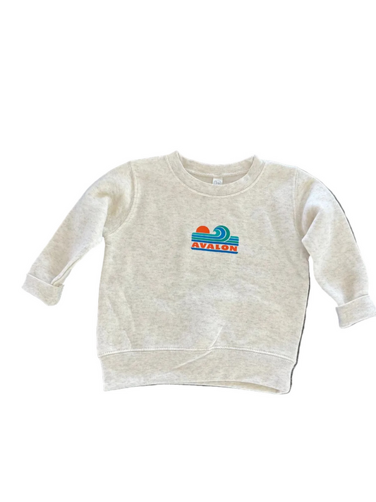 Avalon Toddler Wave Crew Natural Heather