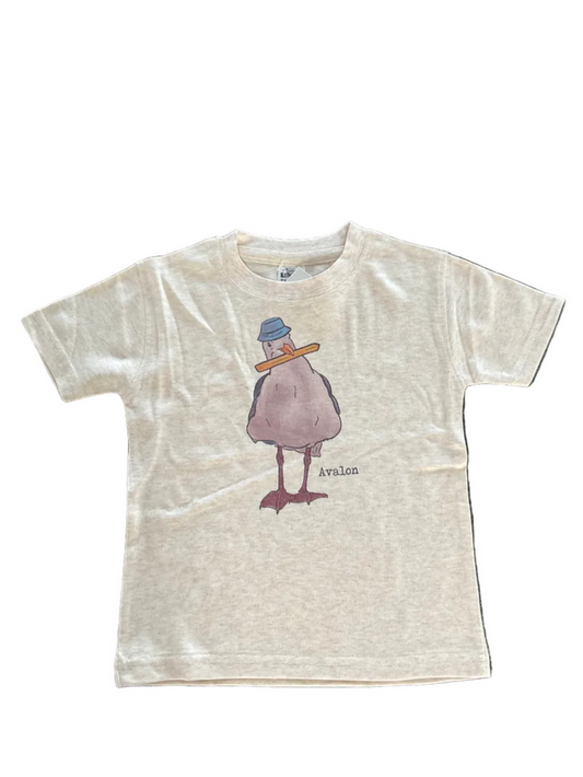 Avalon Sea Gull with French Fry Short Sleeve Toddler Tee