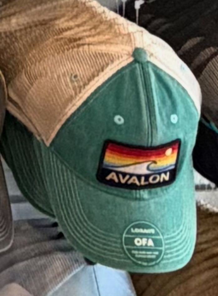 Avalon Aqua Horizon Wave Trucker Hat