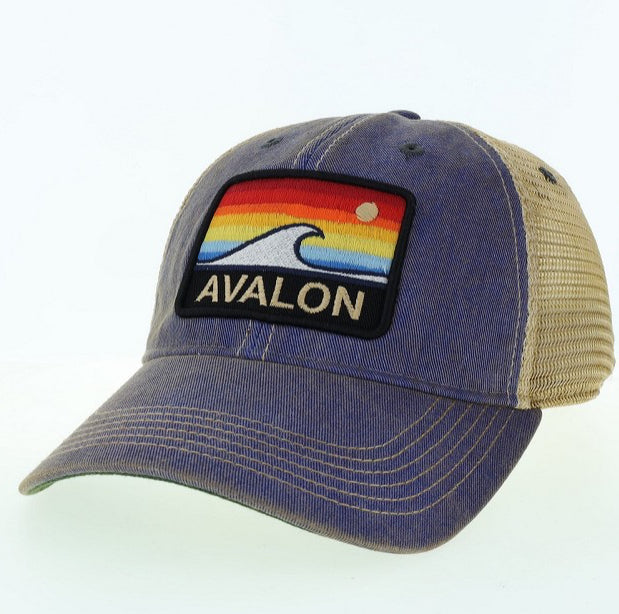 Avalon Blue Horizon Wave Trucker Hat
