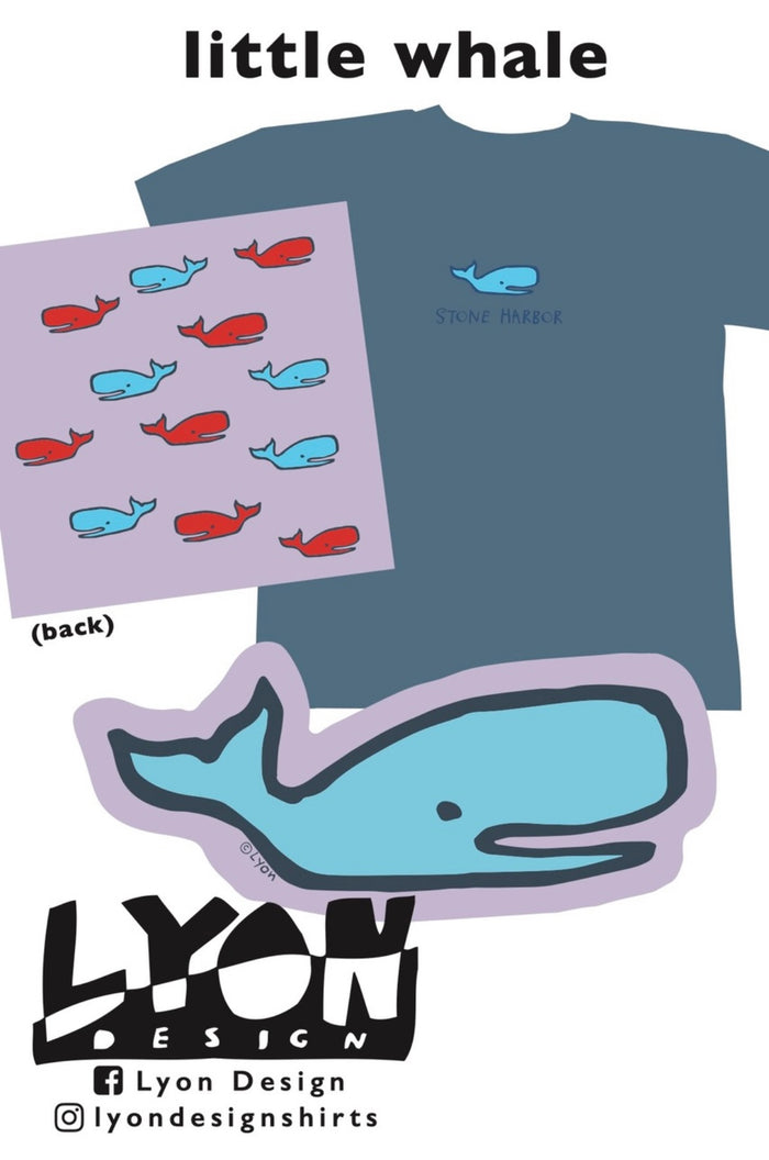 Avalon Kids Whale Bluejean  (design on back too)