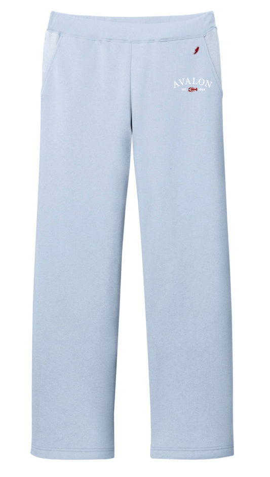 Avalon Lobster Reverse Fleece Pant - Cashmere Blue