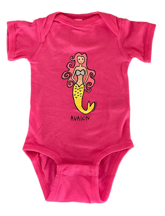 Avalon Onesie Mermaid Pink