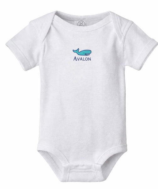Avalon Onesie Whale White