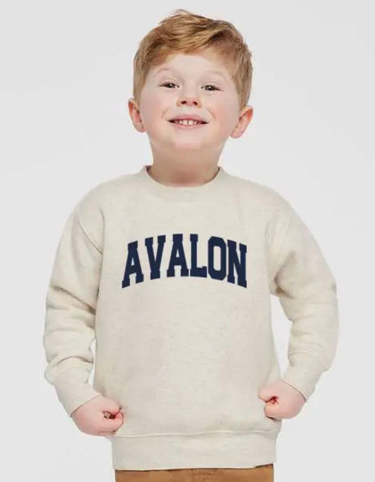 Avalon Toddler Crewneck Sweatshirt: Natural Heather