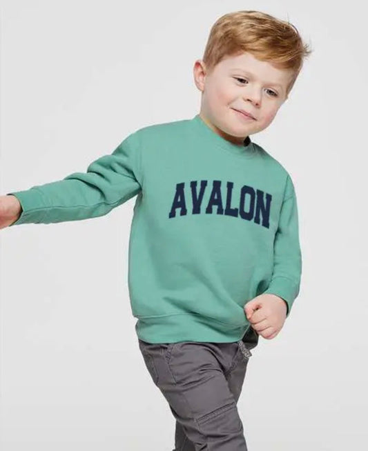 Avalon Toddler Crewneck Sweatshirt: Saltwater