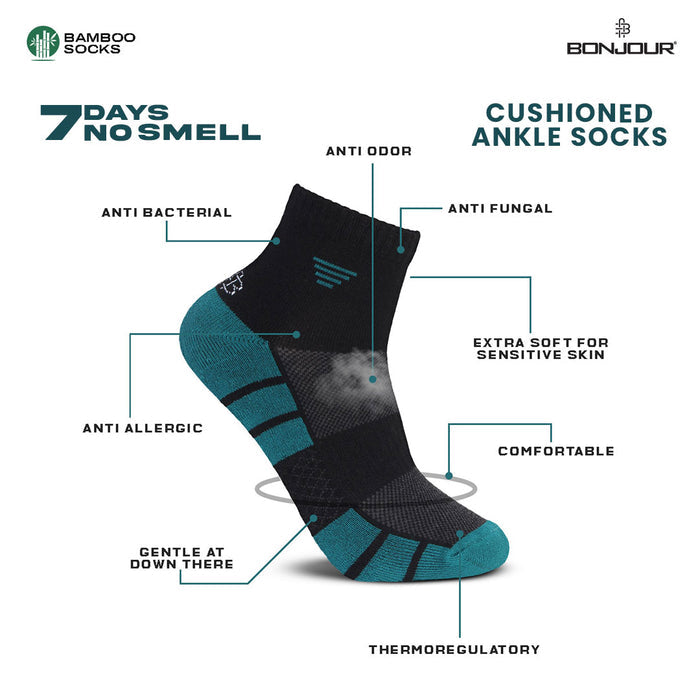 Sustainable Bamboo Ankle Socks - Infographic