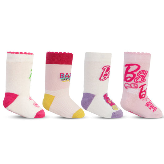 Barbie Newborn Baby Cotton Socks (Pack of 4)