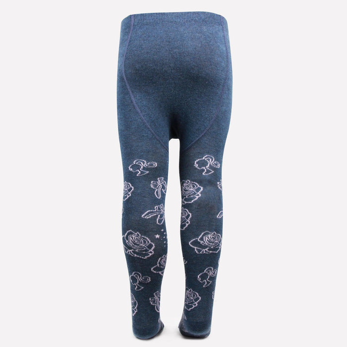 Barbie Tights For Baby Girls - Light Navy