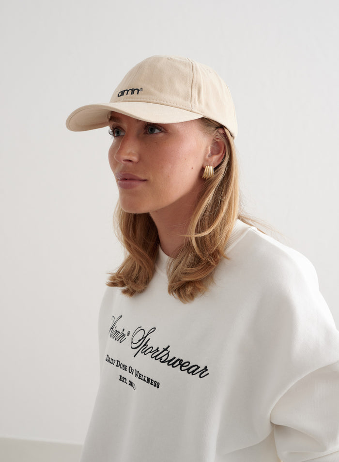 Beige Small Logo Cap