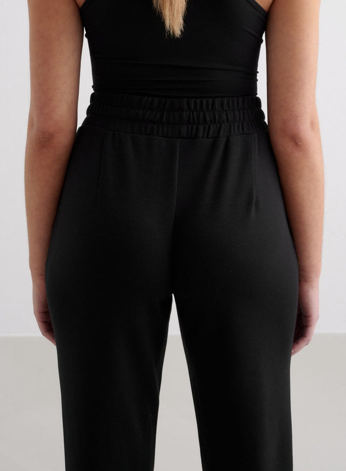 Black Comfy Modal Pants