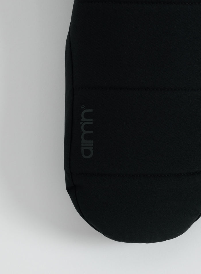 Black Padded Mittens