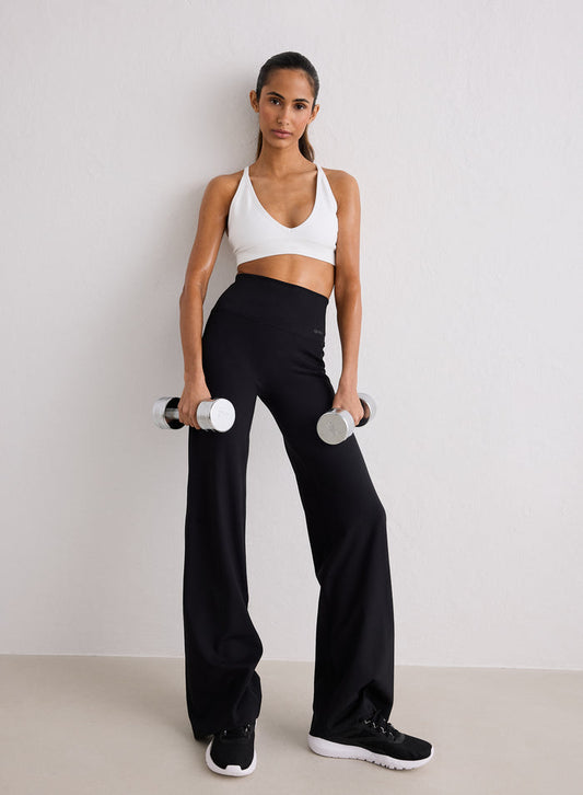 Black Sense Straight Leg Tights