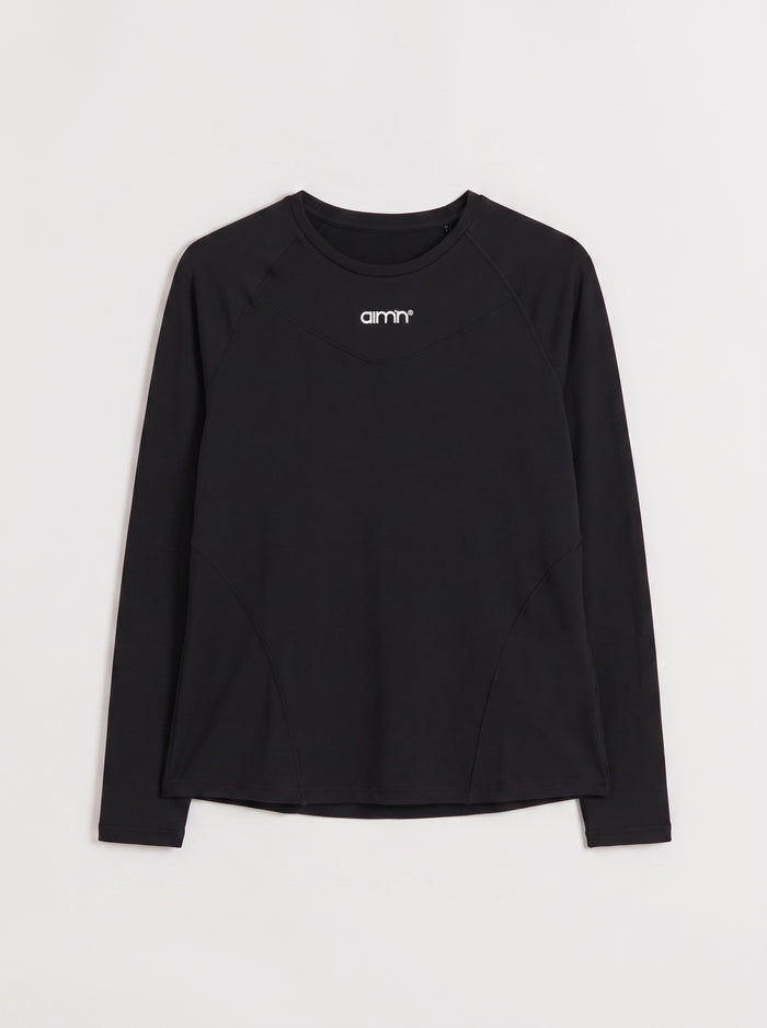 Black Soft Basic Long Sleeve