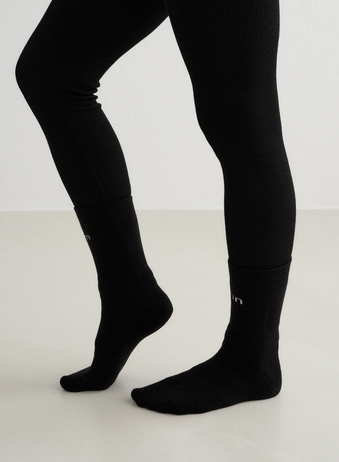 Black Thermo Wool Sock