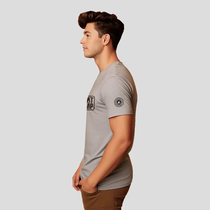 Bontact BOOT CAMP Round-Neck Half Sleeve T-Shirt (Lt.Grey Mel)