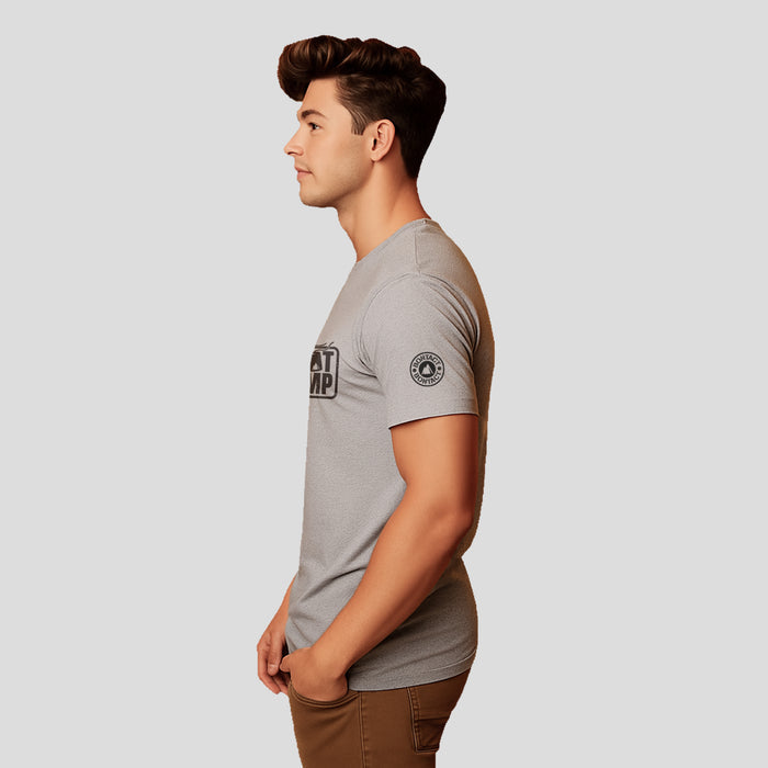 Bontact BOOT CAMP Round-Neck Half Sleeve T-Shirt (Lt.Grey)