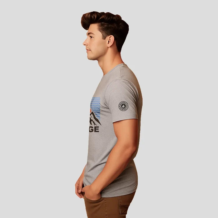 Bontact CHALLENGE Round-Neck Half Sleeve T-Shirt (Lt.Grey Mel)