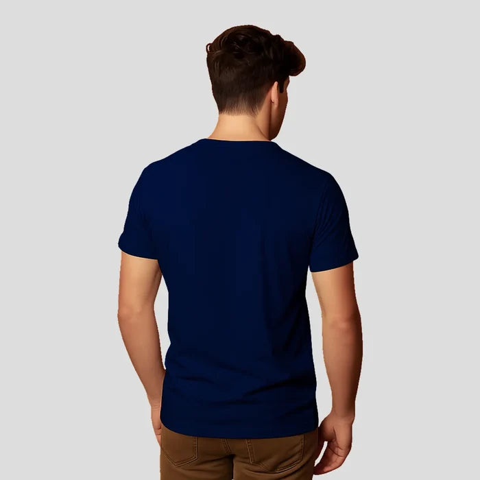 Bontact R.E.D Round-Neck Half Sleeve T-Shirt (Navy)