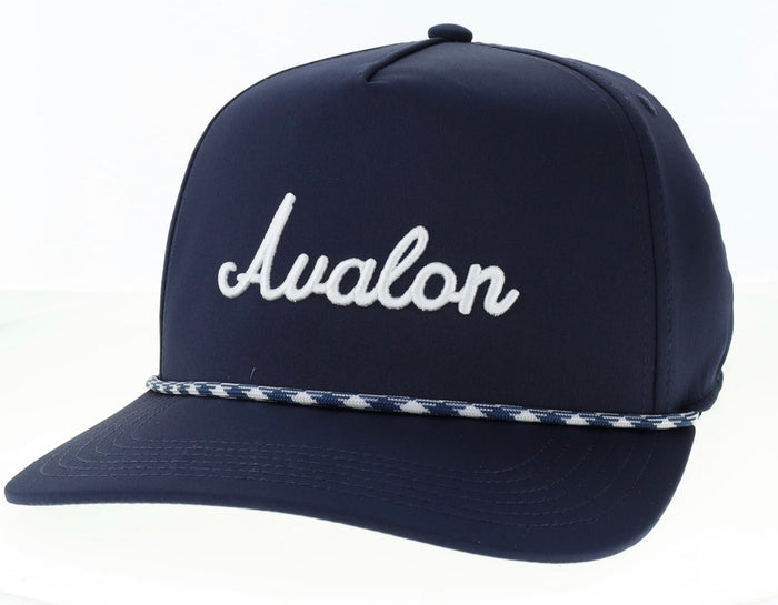 Caddy Avalon Navy/Navy White Rope Hat