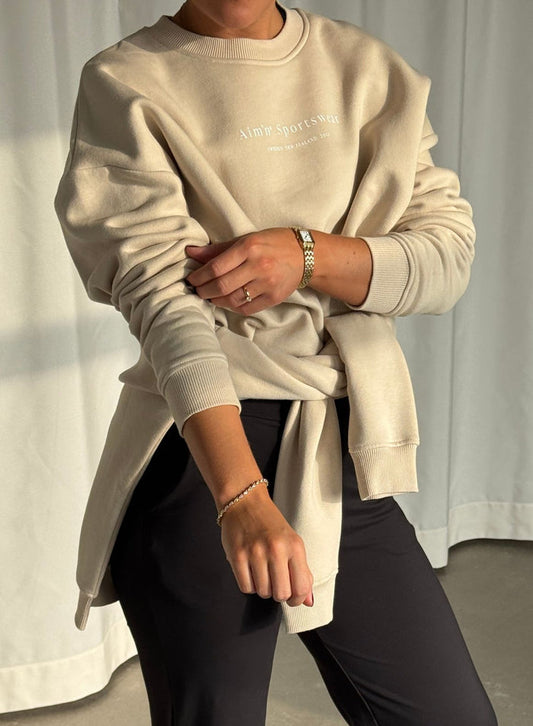 Café Au Lait Serif Sweatshirt