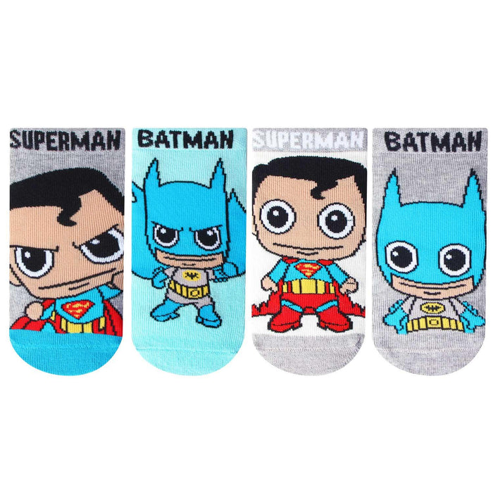 Chibi Batman & Superman Infant Unisex Socks
