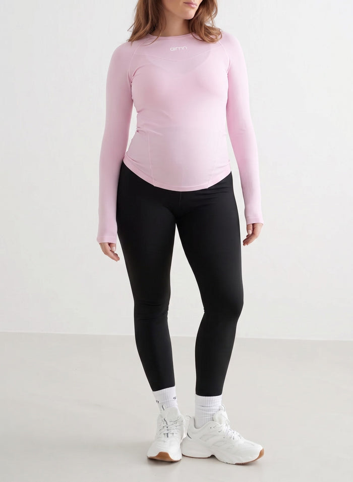 Cotton Candy Soft Basic Maternity Long Sleeve
