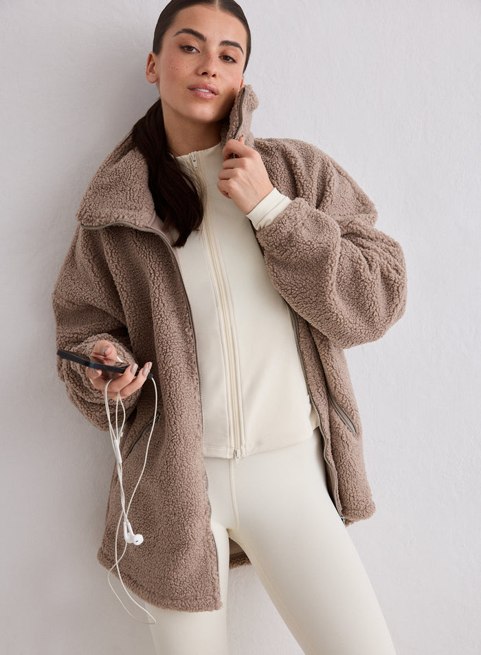 Dark Clay Pile Jacket